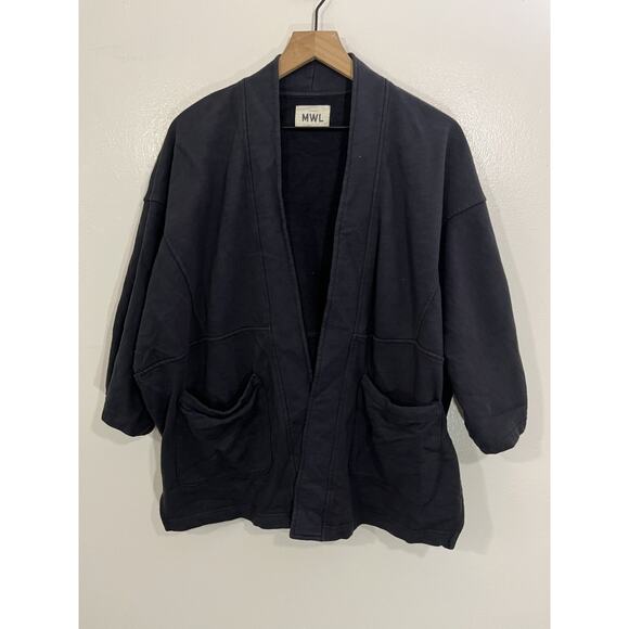 Scandi Lounge Quiet Luxury Kimono Jacket XS Oversized Slouchy Minimalist Relax - Picture 1 of 13
